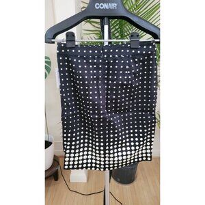 J CREW Blue and White Dotted Pencil Skirt - 0